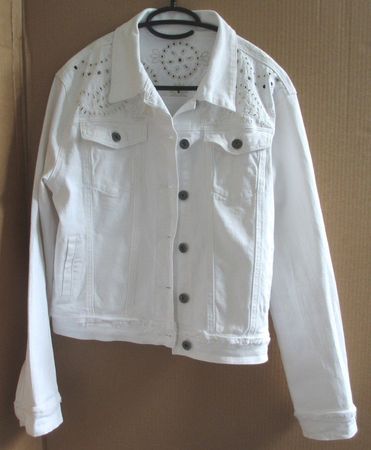 Jeans Jacke, DENIM, weiss Gr. 40, mit Maßangabe im Text, NEU