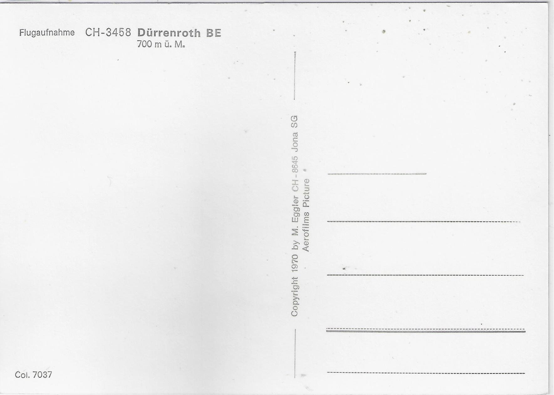 Cartoline postali: Flugaufnahme Dürrenroth BE – Usato da Ettingen venduto da Kartenplanet 1