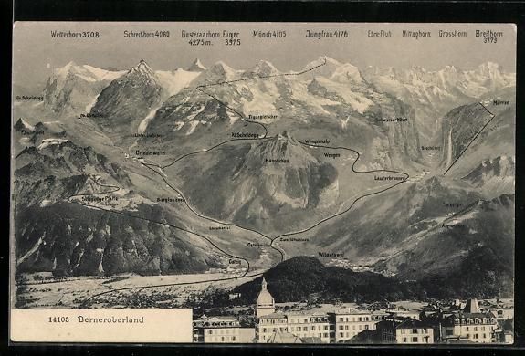 Ansichtskarten: Lauterbrunnen /Berneroberland, Mit Kl. S – Gebraucht aus Berlin von bartko-reher
