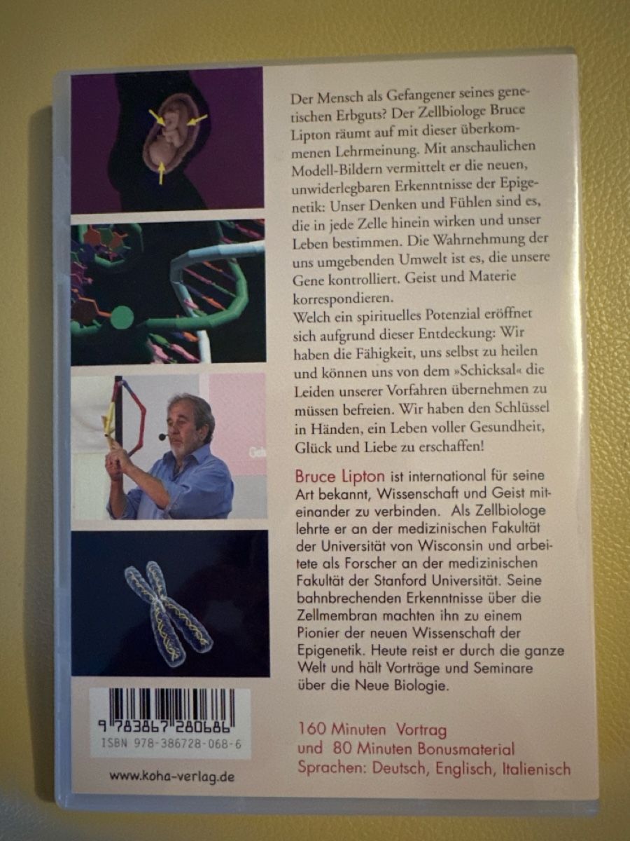 Tutti i DVDs: Bruce Lipton - Intelligente Zellen, DVD – Usato da Herrliberg venduto da Fips71 1