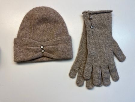 Posssum Set Mütze und Handschuhe beige