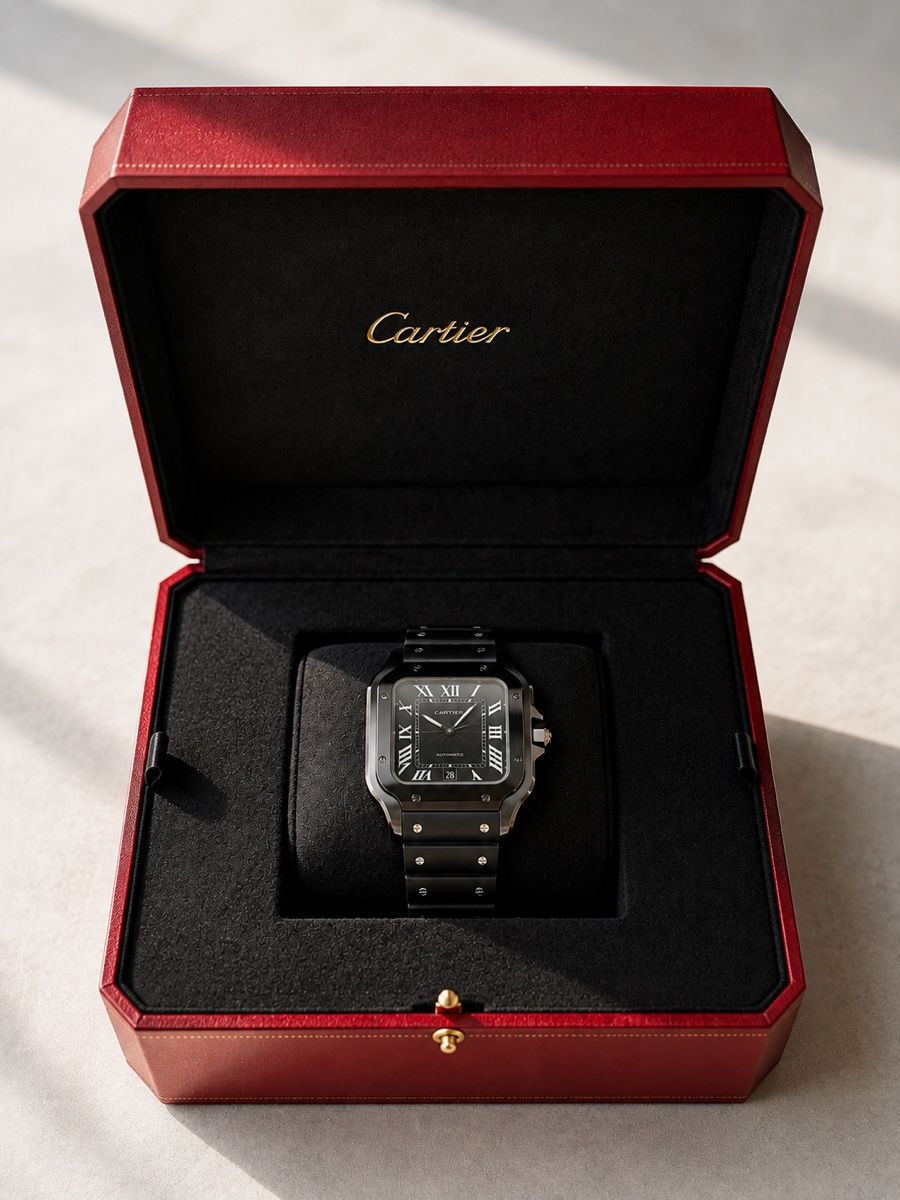 Cartier Orologi: Cartier Santos Uhr Black – Nuovo (secondo la descrizione) da Glattfelden venduto da Candi6 2