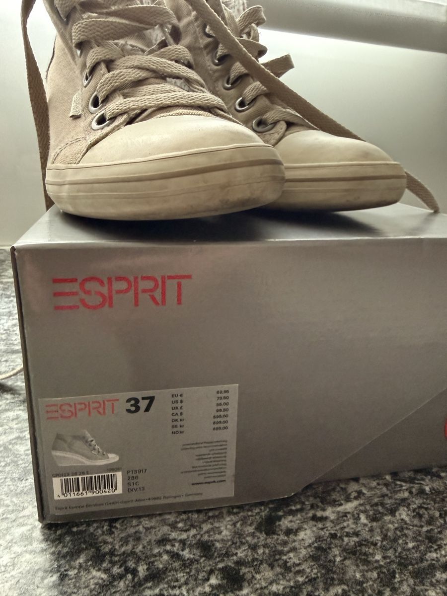 Scarpe da donna: Sneakers Esprit beige con zeppa, taglia 37 – Usato da Roveredo GR venduto da ang_cc9l 3
