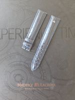 Maurice Lacroix Kroko Uhrenarmband aus Leder - Blau - 20 mm
