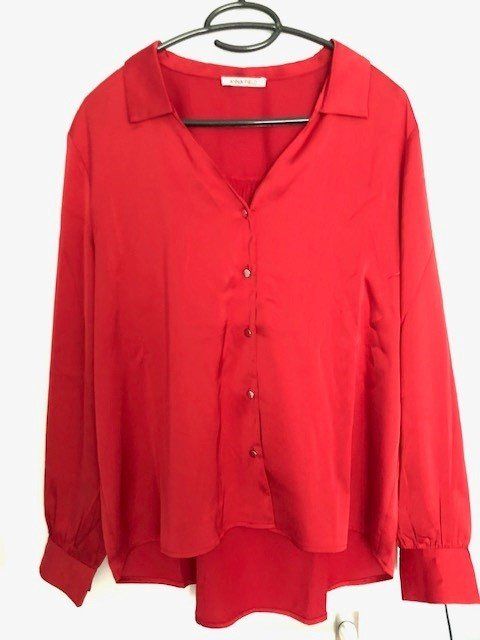 Anna Field Camicette: Damenbluse rot, Anna Field, Gr. 40, NEU – Nuovo (secondo la descrizione) da Benglen venduto da Mohnblume66