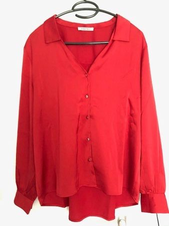 Damenbluse rot, Anna Field, Gr. 40, NEU