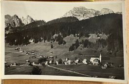 tolle s/w-Karte von Wildhaus mit Bergen vor 92 Jahren!