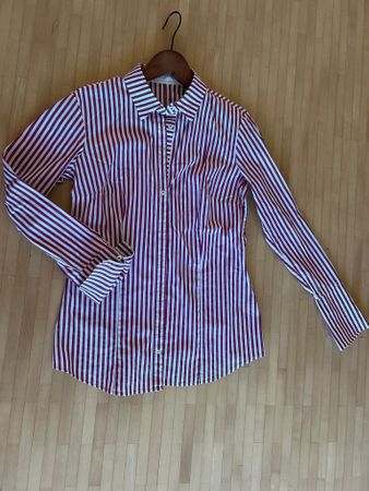 Klassische Rot-Weiss gestreifte Bluse von Gerry Weber, Gr. S