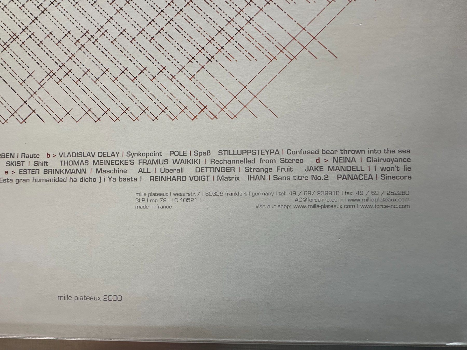 Vinyles: CLICKS + CUTS 3LPS - ALVA NOTO - PANSONIC - FARBEN - POLE... – D'occasion à Sion par jaipur1401 4