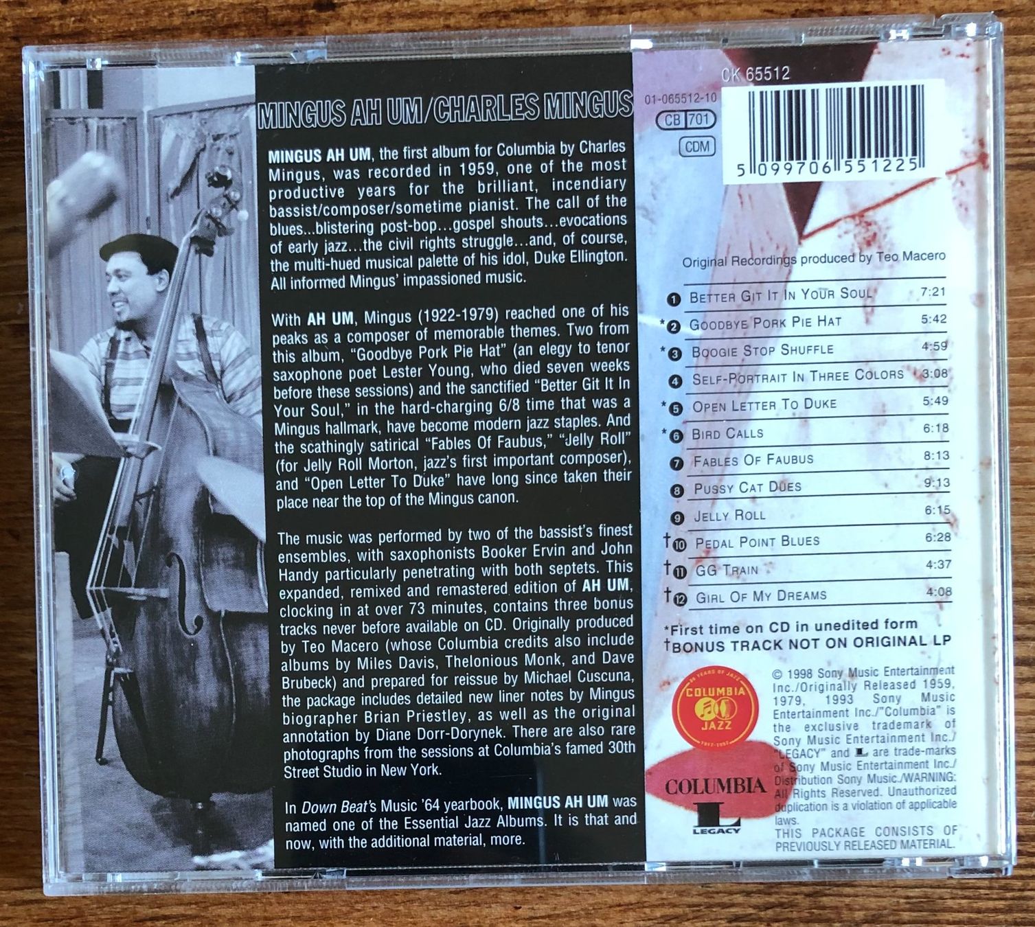 CD: Charles Mingus – Mingus Ah Um CD – Usato da Luzern venduto da Schlafenicht00 1