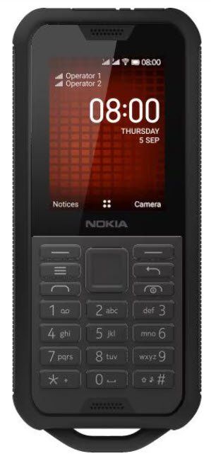 Téléphone Portable Nokia 800 Tough Noir - Double SIM, écran 2.4", Défectueux Pour Pièces #A