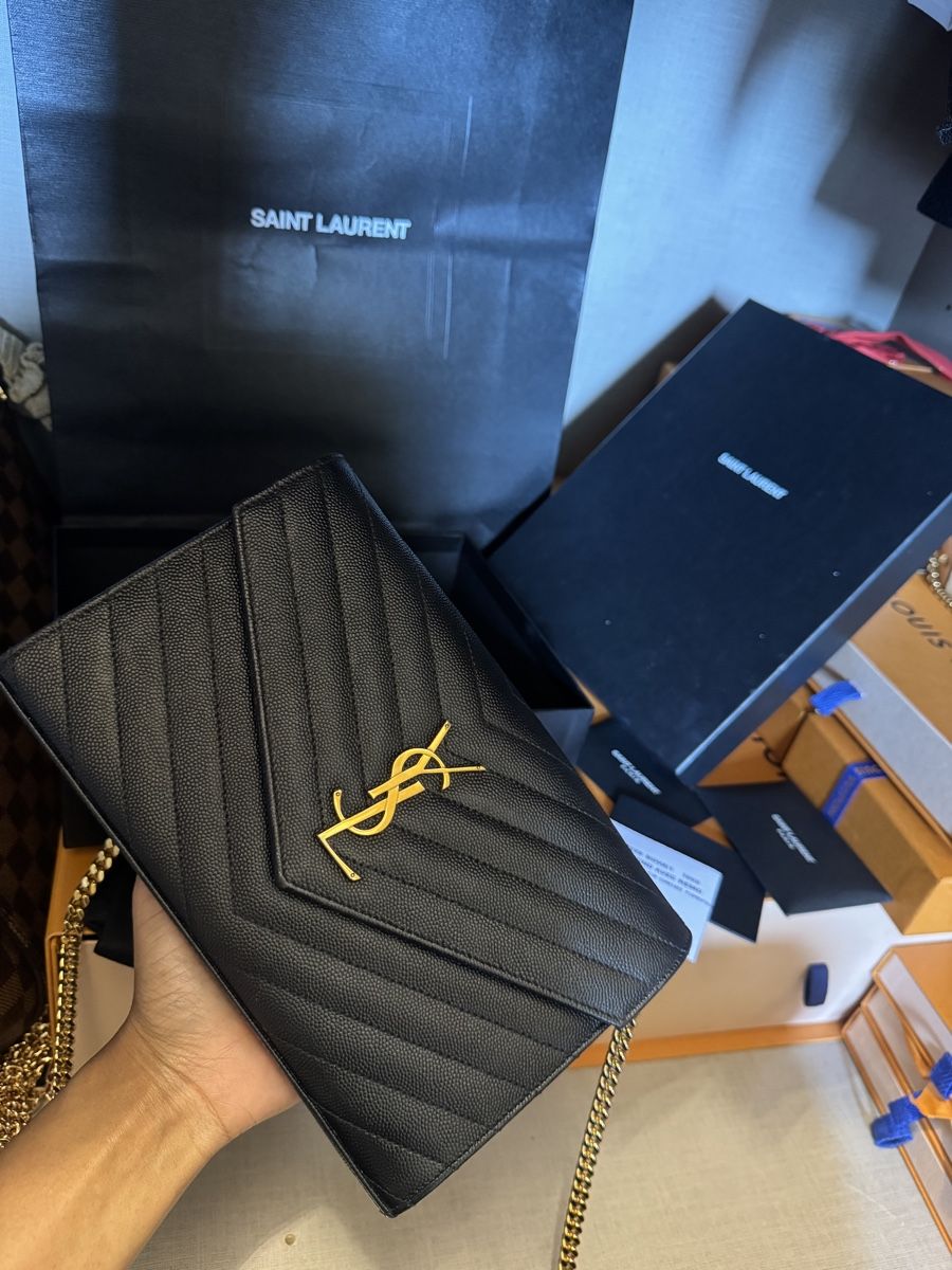 Saint Laurent Borse da donna: Saint Laurent Classic Chain Wallet (WOC 9) Full set – Usato da Widnau venduto da Pukpan_99 2