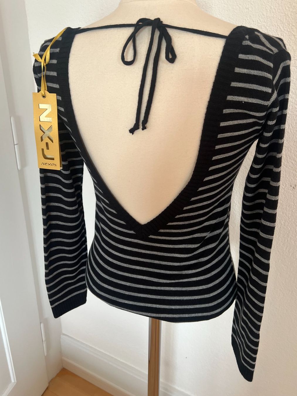Maglioni & Felpe: NEXOS Strickpullover, 50% Wolle, Gr. M, Schwarz/Grau, NEU – Nuovo e nell'imballaggio originale da Worb venduto da farben20zauber 2