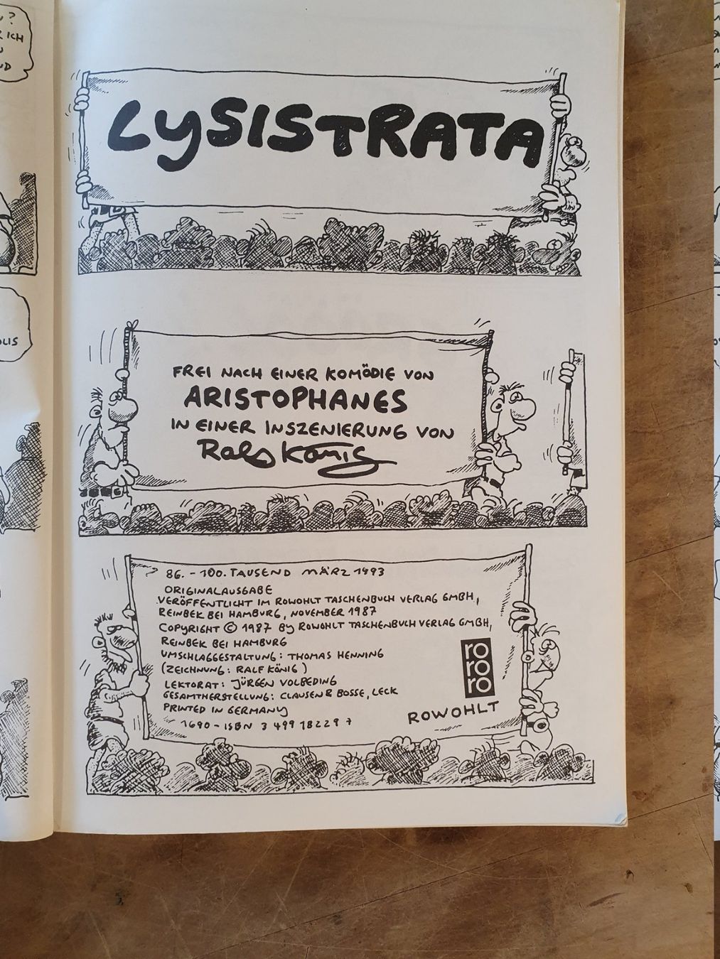 Libri: Lysistrata Ralf König RoRoRo – Usato da Zürich venduto da loosebone 2