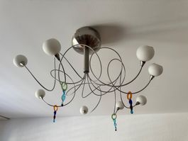 Aussergewöhnliche 10-flammige Deckenlampe