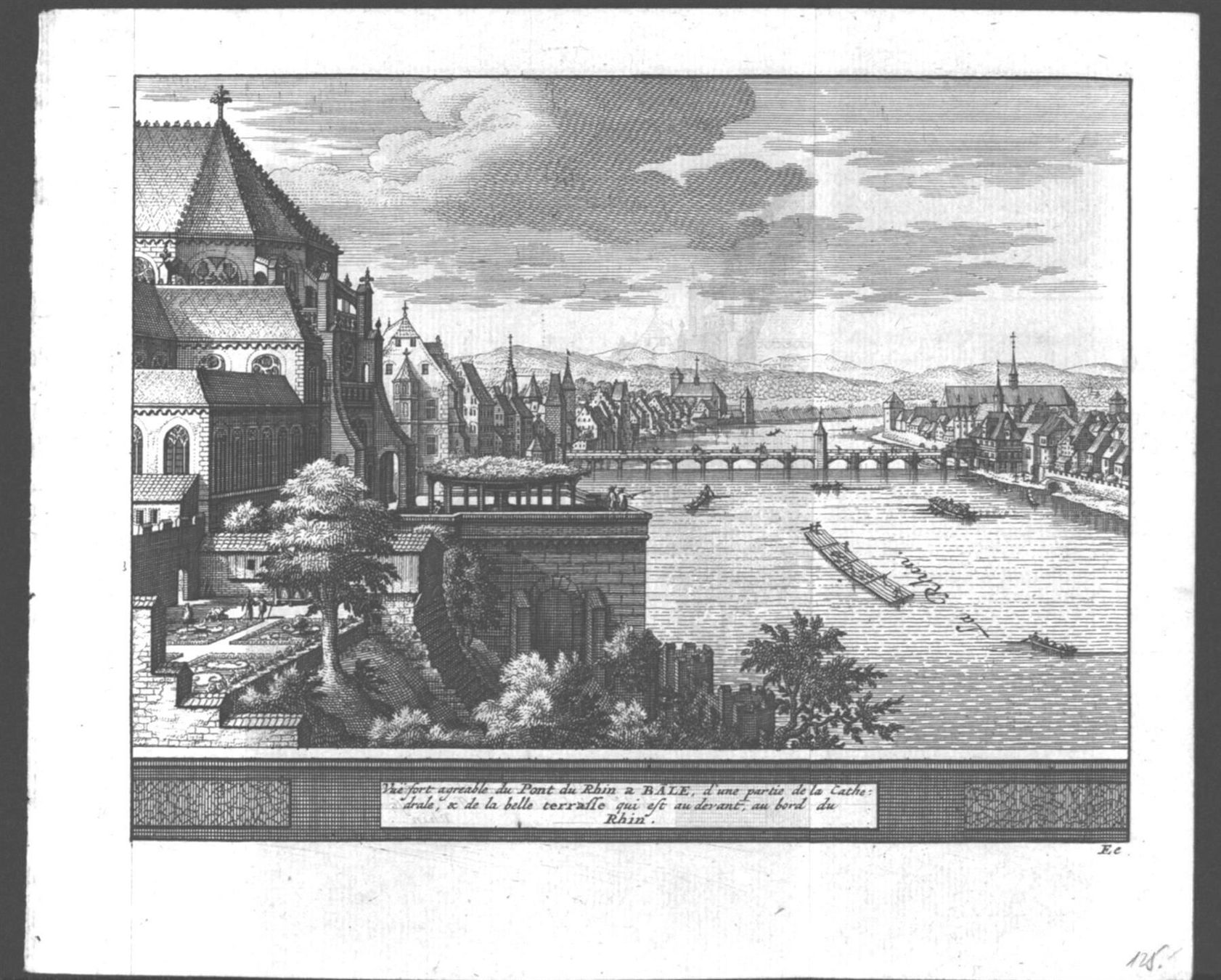 Incisioni: Basel Originalkupferstich von 1714 – Usato da Rafz venduto da Helvet32