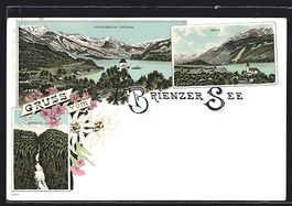 Litho Brienz, Gesamtansicht Brienzer See