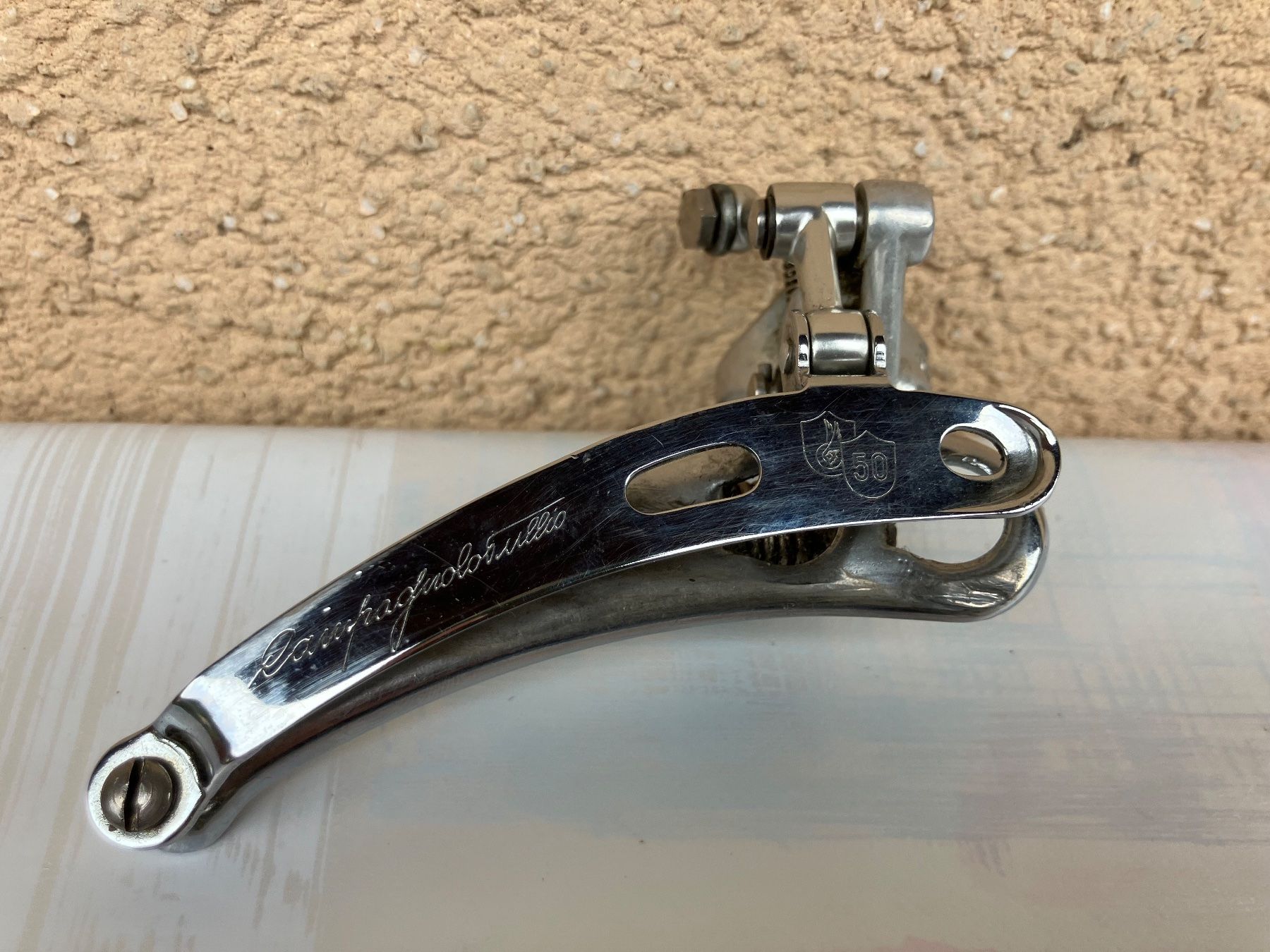 Campagnolo Pezzi di ricambio: Campagnolo 50th Anniversary Umwerfer – Usato da Trimbach venduto da cendira 7