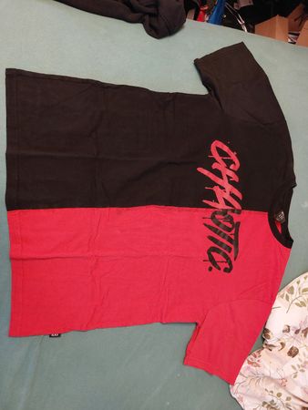 T-Shirt Schwarz/Rot Gr. XXL