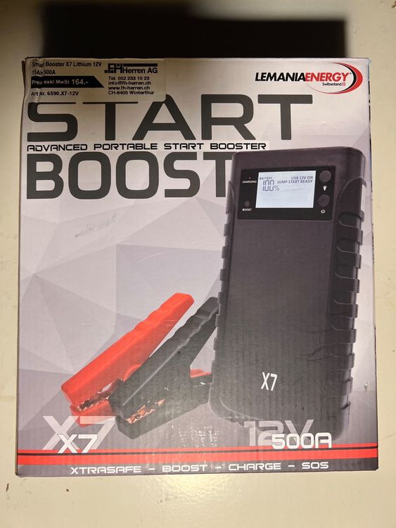Start Boost (Booster) 12V 500A X7 (Gebraucht) in Waltalingen für CHF 50 ...