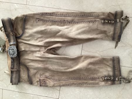 Herren Oktoberfest Lederhose Stockerpoint