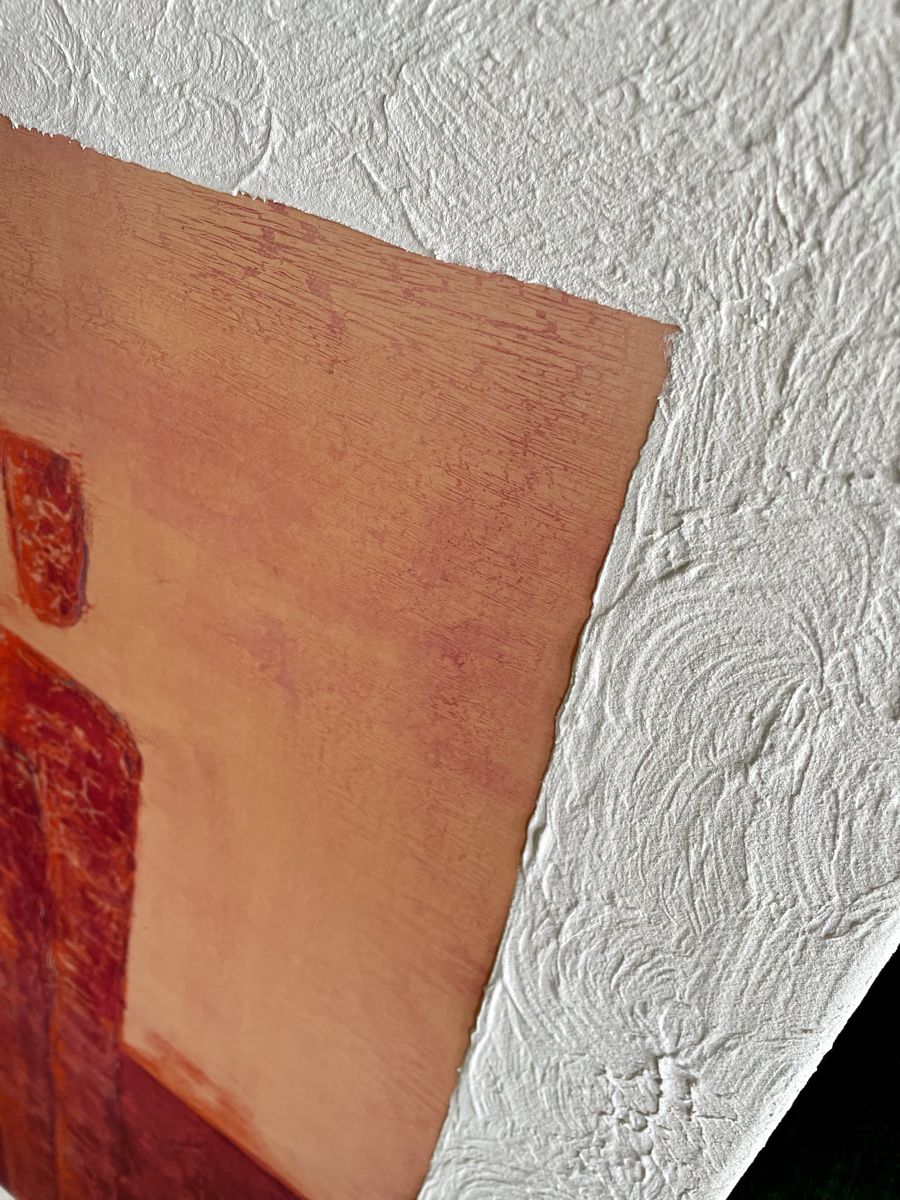 Gemälde: Abstract print from Ines Kollar on wooden frame – Gebraucht aus Küsnacht ZH von Zubli 5