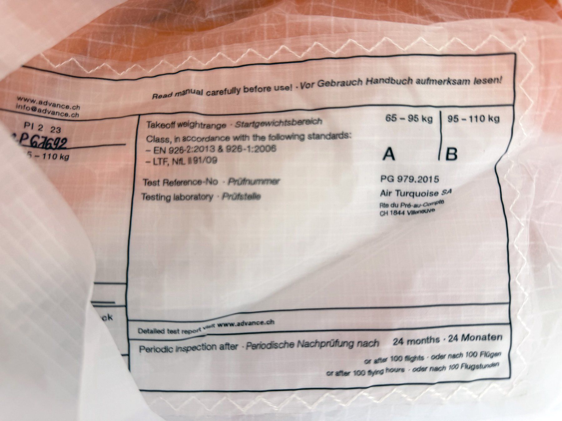 Vol libre: Advance Pi2 23 – D'occasion à Rotkreuz par Rstrotkreuz 3