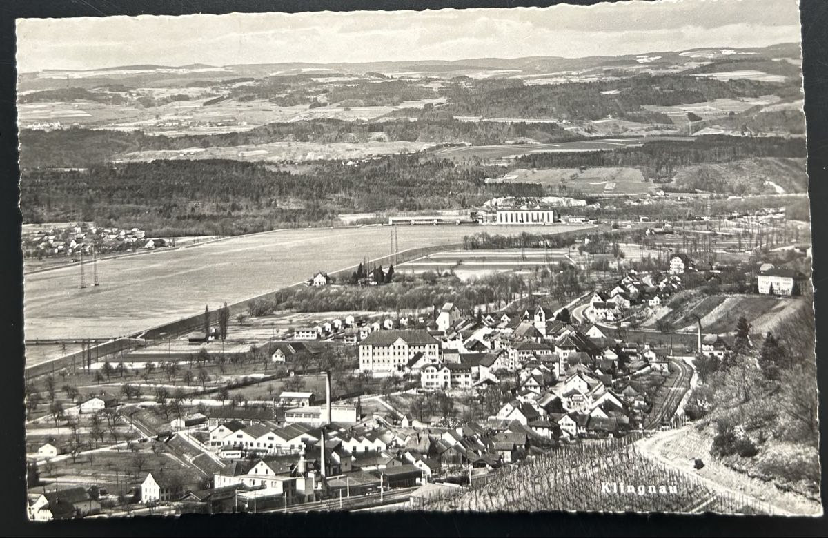 Cartoline postali: Luftaufnahme Klingnau  – Usato da Horw venduto da Tellbub
