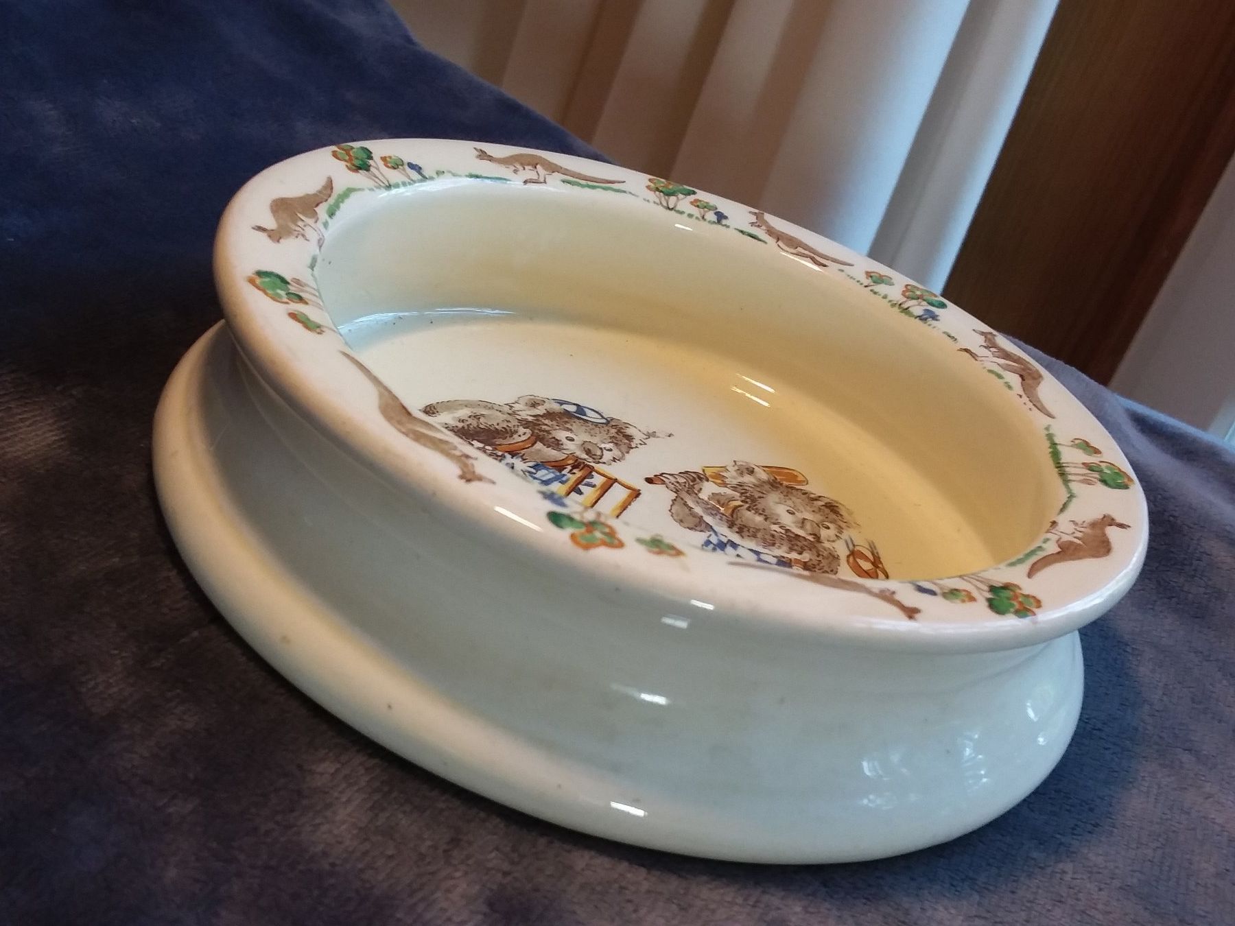 Piatti: Falcon Ware England, antiker Kinderteller, ca 1930 – Usato da Zürich venduto da sanwit 4