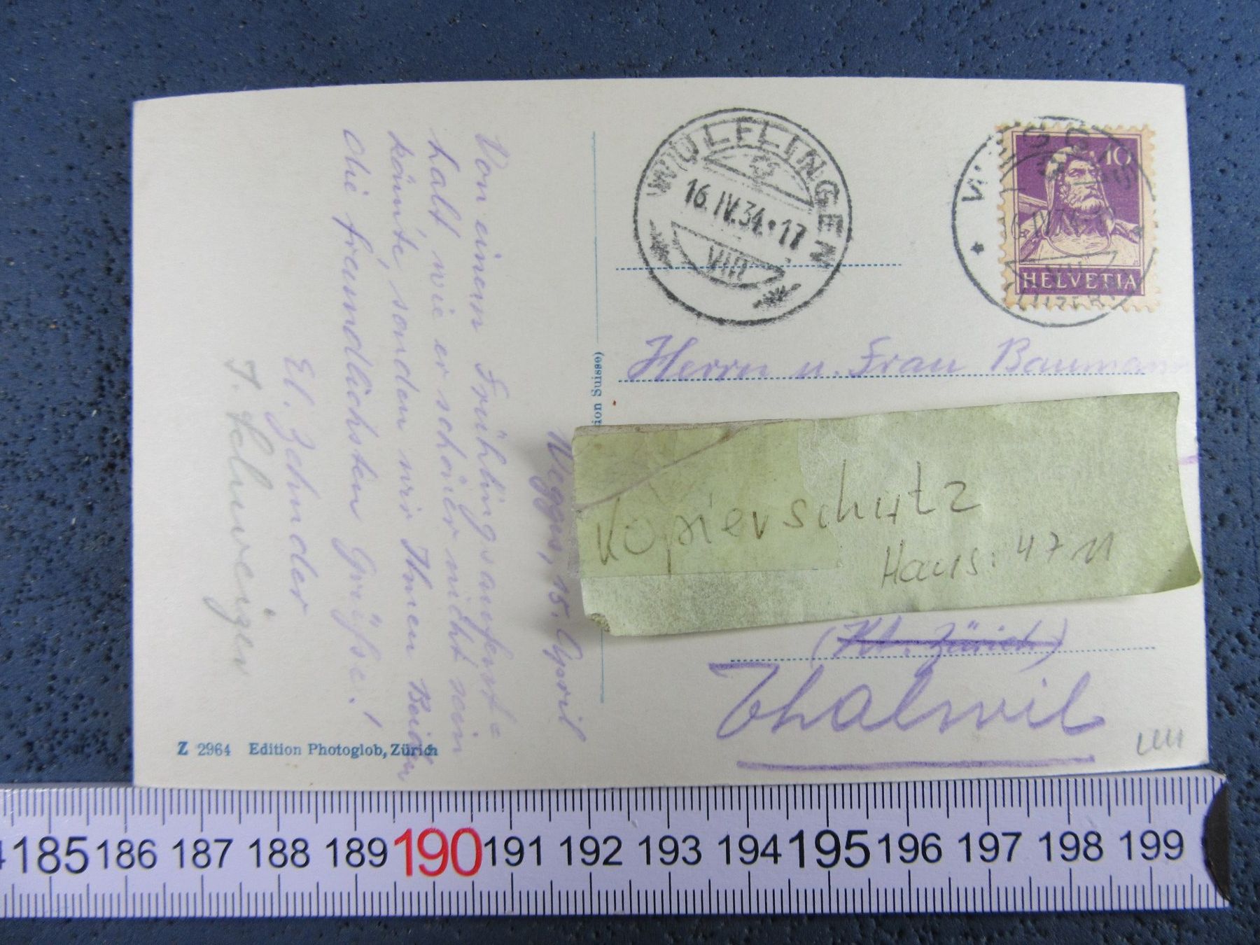 Ansichtskarten: WEGGIS 1934 LU AK – Gebraucht aus Ettingen von Hausi4711 1