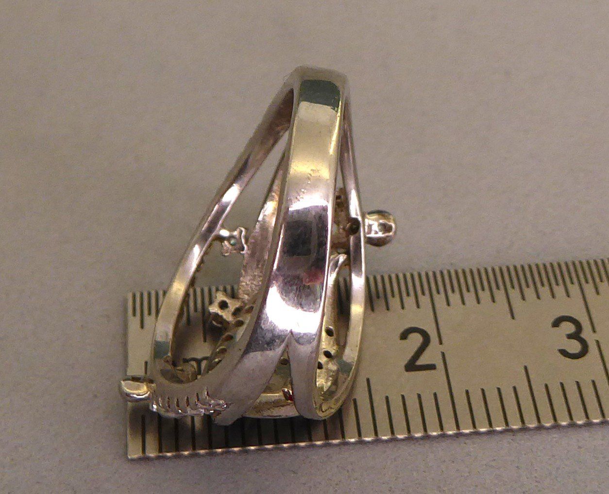 Anelli: Ring 925 Silber mit synthetischen Steinchen – Usato da Muri AG venduto da Lineli2020 6