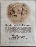 Vintage Reklame, Bürgi Kreuzlingen, Porcella Badekleid, 1928