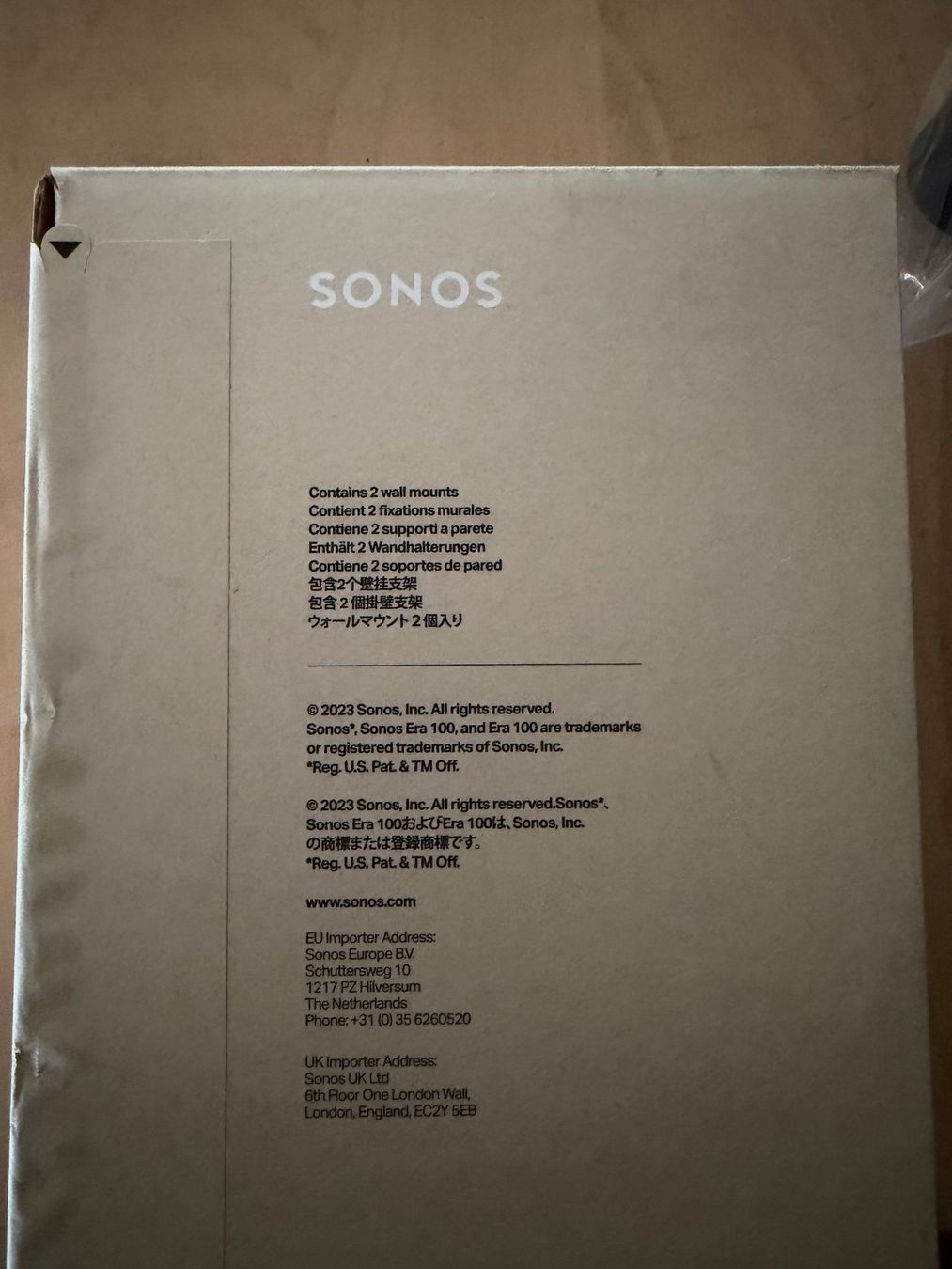 Sonos Supporti a parete: SONOS ERA100 Halterung schwarz – Nuovo e nell'imballaggio originale da Hochdorf venduto da aioc 1