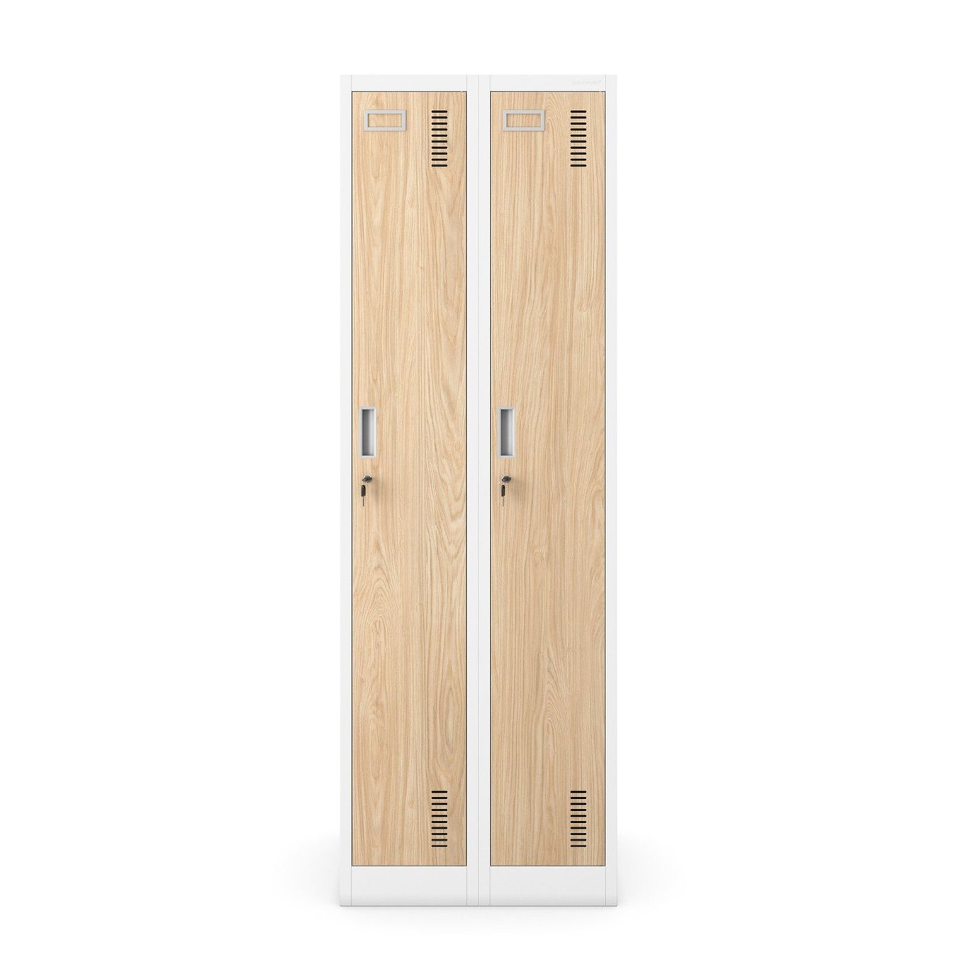 Schränke: Schliessfachschrank 2 Fächer - Weiss/Holzoptik – Neu und originalverpackt aus Wallenwil von toesstal-vertrieb 3