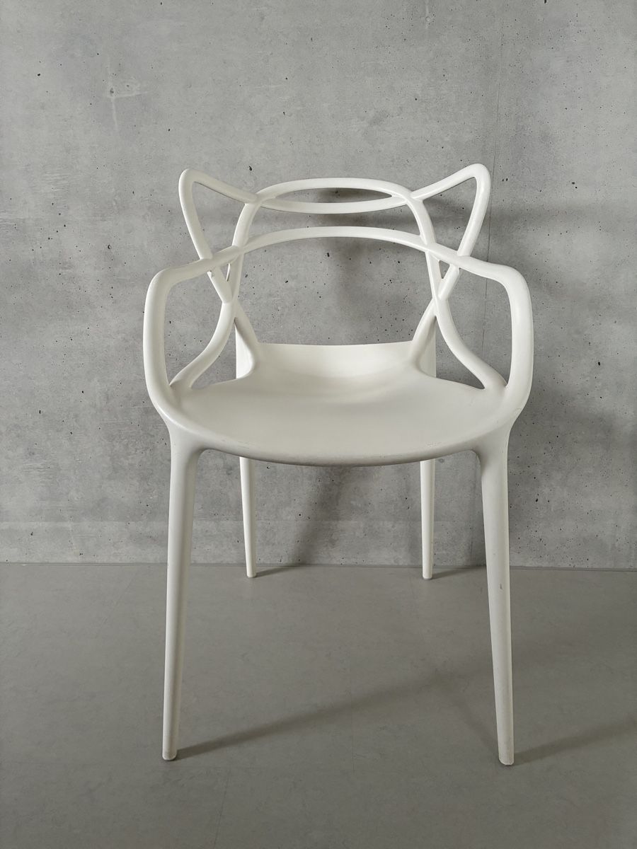 Kartell Chaises: 4x Kartell Stuhl weiss – D'occasion à Courtaman par celien.berthold