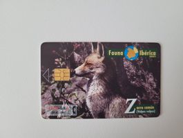 Telefonkarte Spanien "Fuchs"
