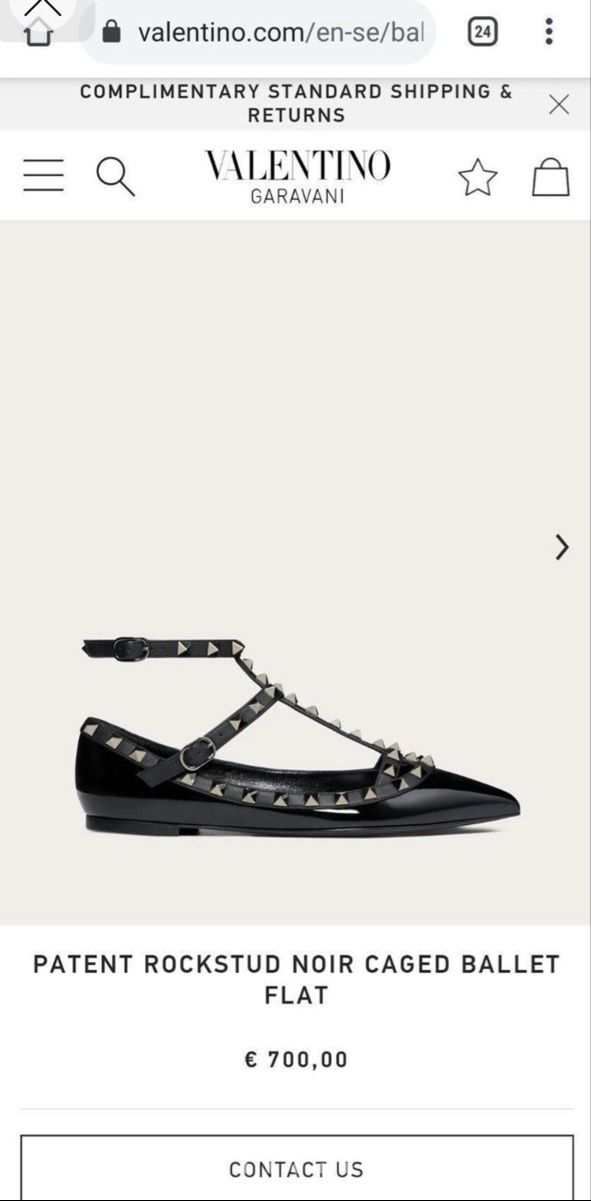 Valentino Scarpe da donna: Valentino soblack Rockstud Ballet Flats - size 35,5-36 – Usato da Schwyz venduto da ann_5w8m 5