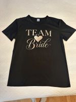 T-Shirt "Team Bride" schwarz Grösse S