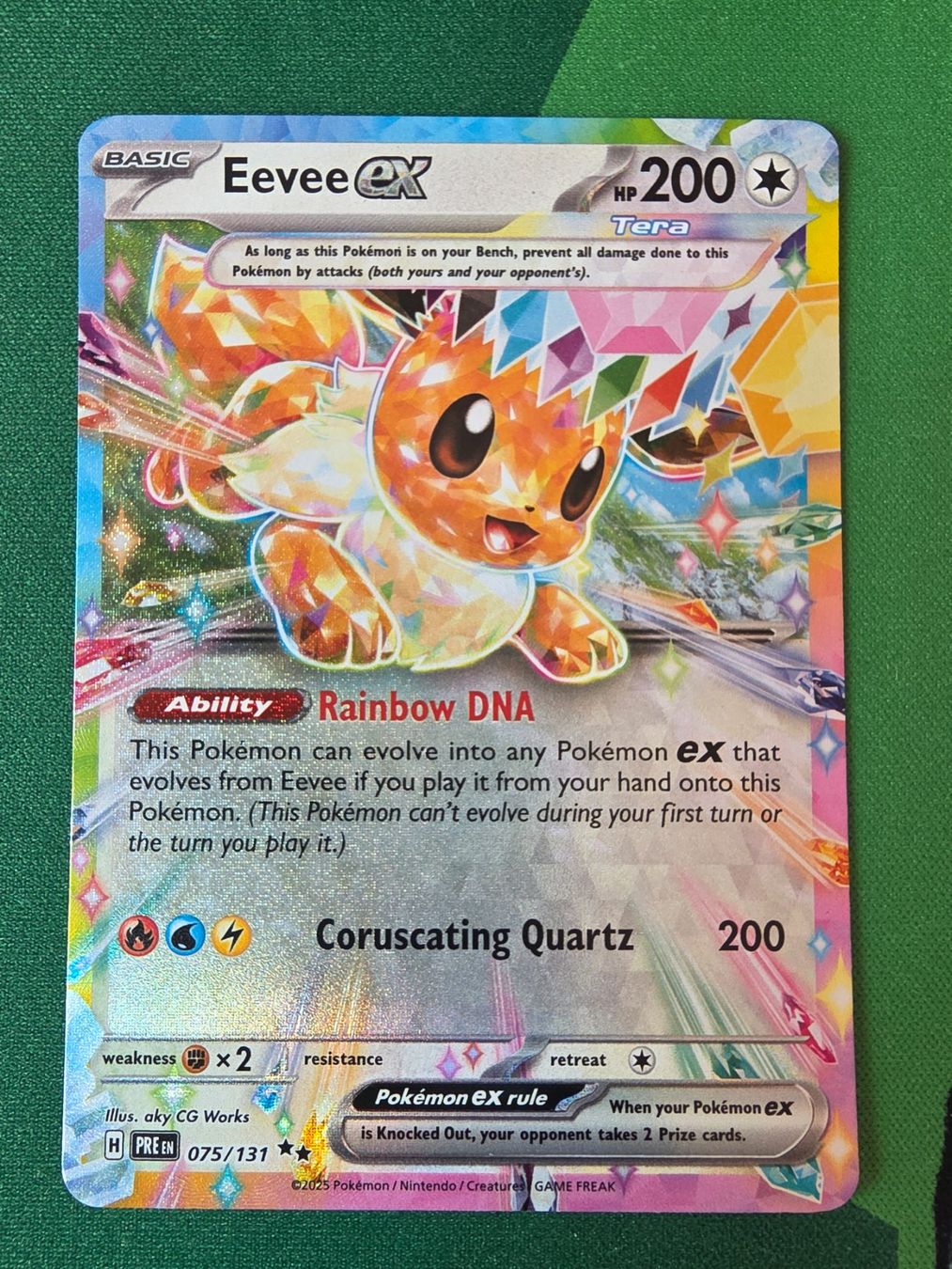Pokémon Sammelbilder & Trading cards: Pokemon Eevee ex 075/131 Prismatic Evolutions Englisch – Neu (gemäss Beschreibung) aus Gossau SG von worklifebalance