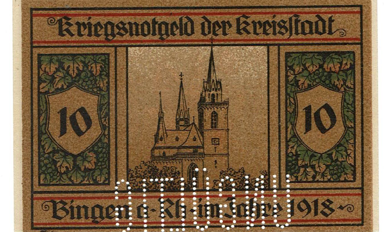 Banconote: Bingen 10 Mark 01.02.1919 VZ+-VZ++ – Usato da Steffisburg venduto da ber_8htf 1