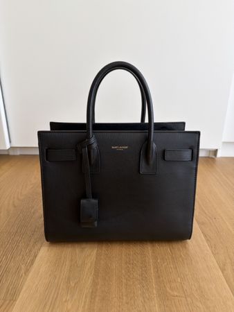 Handtasche Saint Laurent Sac de Jour (Baby) schwarz