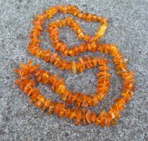 ♥  FEINE UNISEX Kette / Baltischer Bernstein / HONIG ♥