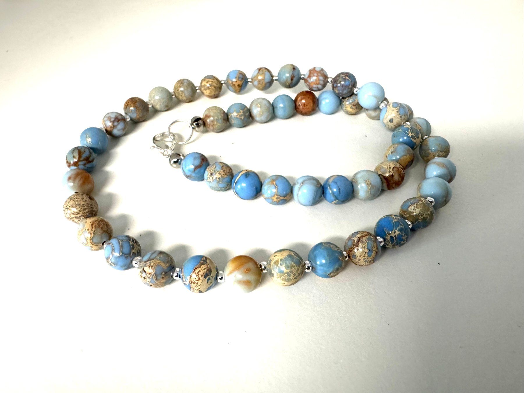 Catenine: Halskette Ozean-Jaspis – Nuovo (secondo la descrizione) da Biberist venduto da tl-schmuck 2