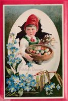 PRÄGEKARTE, FRÖHLICHE OSTERN, 9.4.1909