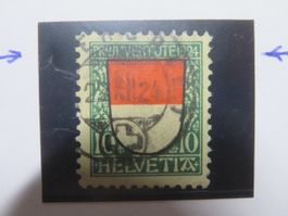 Abart Pro Juventute J 30 rote Farbe nach oben verschoben