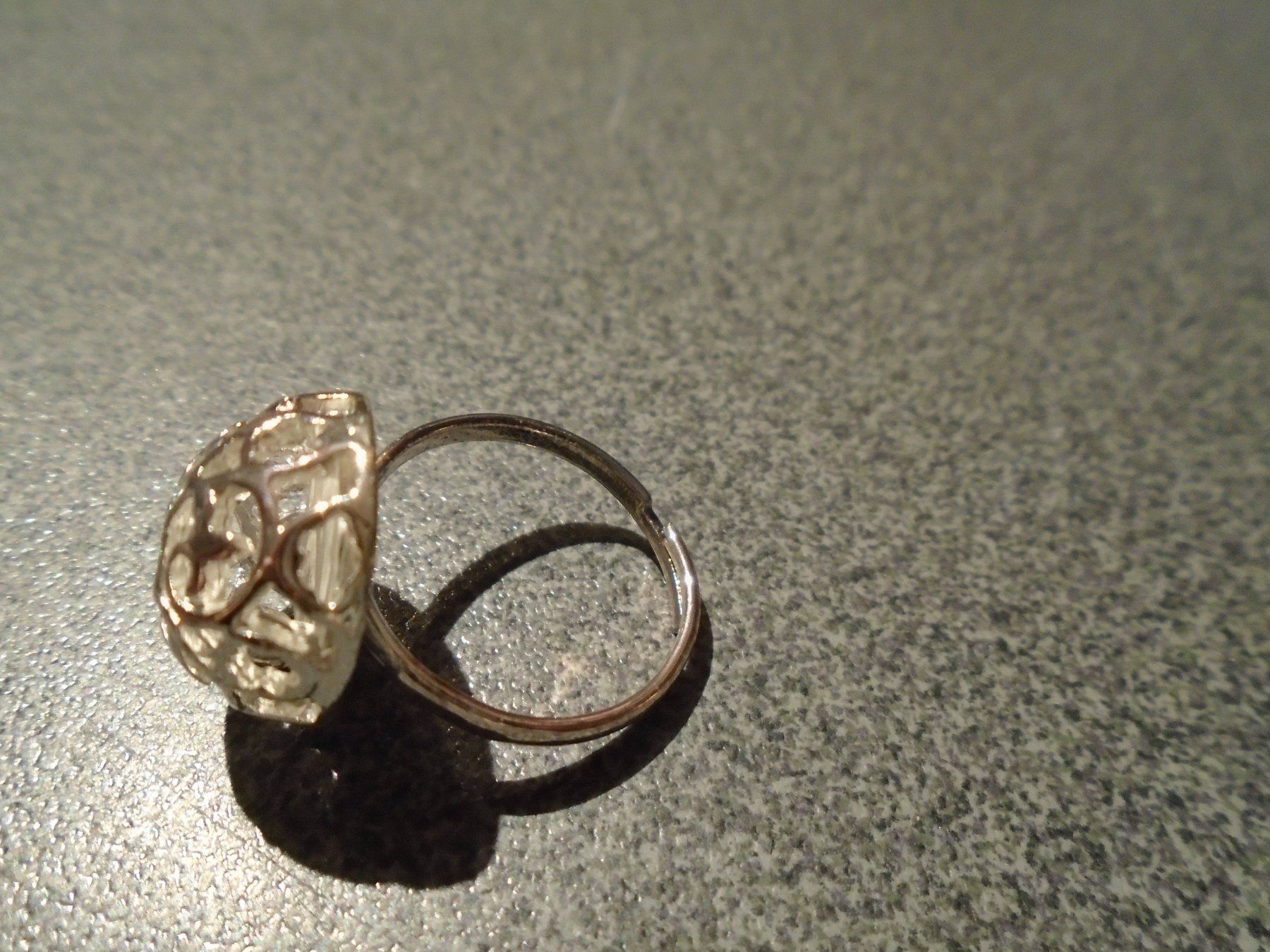 Anelli: Ring silberfarbig, Kugel, Ring verstellbar – Usato da Zürich venduto da abraxas1291 1