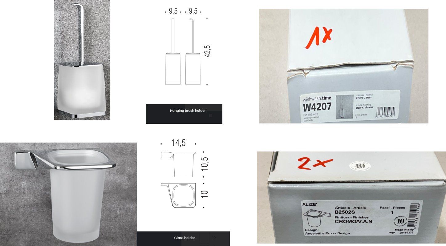 Portasapone: Posten (12Stk) Colombo Bad Accessoires – Nuovo (secondo la descrizione) da Derendingen venduto da Meisterstuecke 5