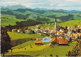 KURORT REHETOBEL (AR) Dorfbild mit Säntis. 1966