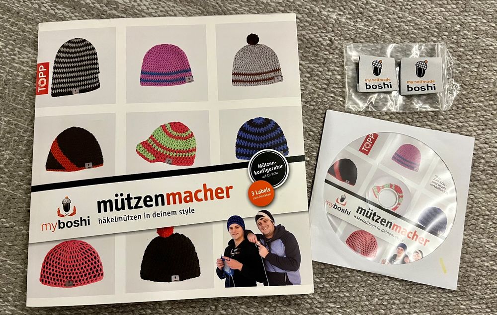 Myboshi Mützenmacher Buch inkl. CD und 2 Labels z. annähen (Gebraucht ...