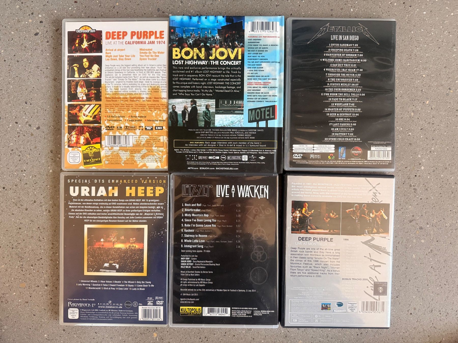 Tutti i DVDs: 6 X Rock – Usato da Fehraltorf venduto da Djrog 1